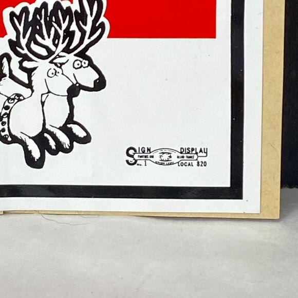 Vintage Santa Is A Teamster Christmas Bumper Sticker - Picture 2 of 11